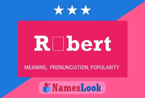 Róbert Name Poster