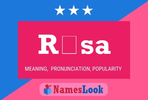 Rósa Name Poster