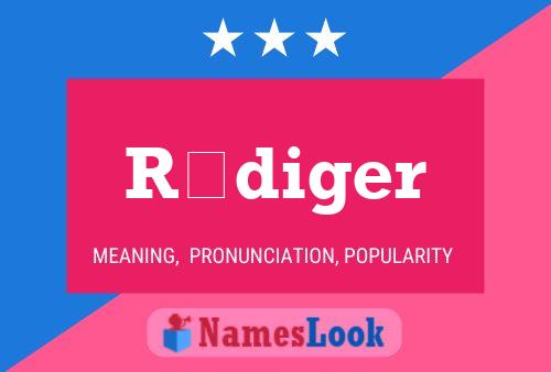 Rüdiger Name Poster