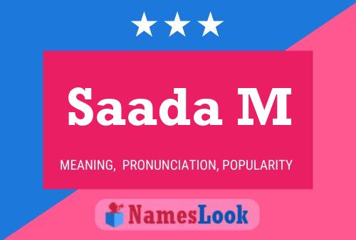 Saada M Name Poster