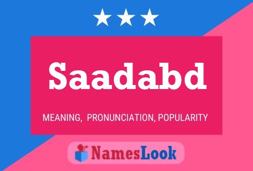 Saadabd Name Poster