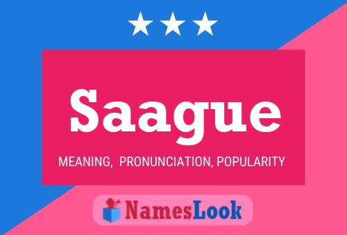 Saague Name Poster