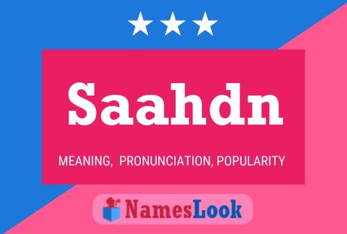 Saahdn Name Poster