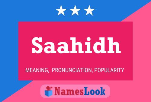 Saahidh Name Poster