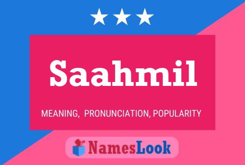 Saahmil Name Poster