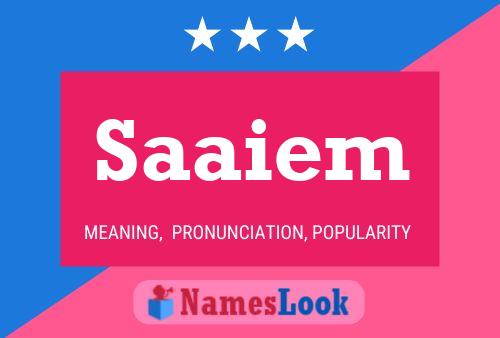 Saaiem Name Poster