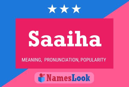 Saaiha Name Poster