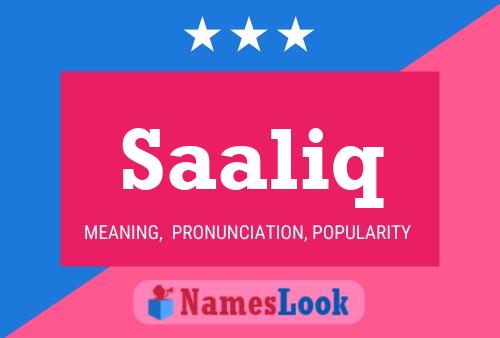 Saaliq Name Poster