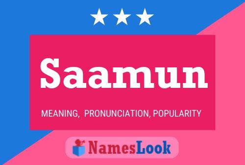 Saamun Name Poster