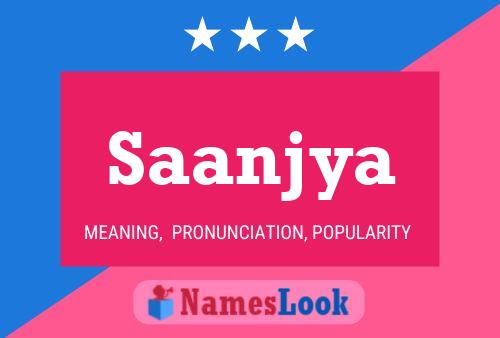 Saanjya Name Poster