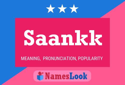 Saankk Name Poster