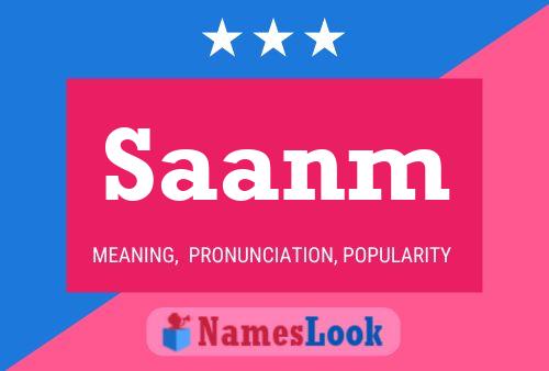 Saanm Name Poster