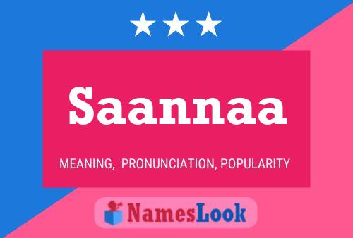 Saannaa Name Poster