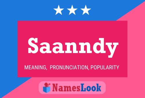 Saanndy Name Poster