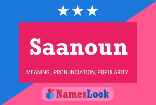 Saanoun Name Poster