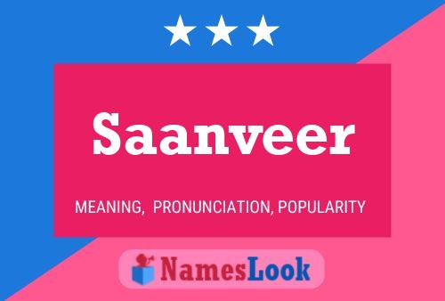 Saanveer Name Poster