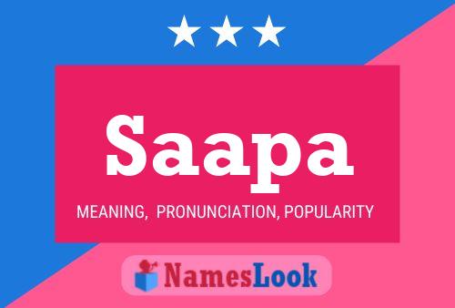 Saapa Name Poster