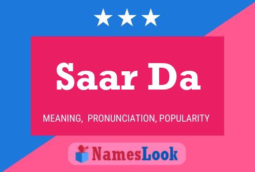 Saar Da Name Poster