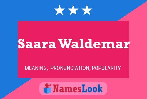 Saara Waldemar Name Poster