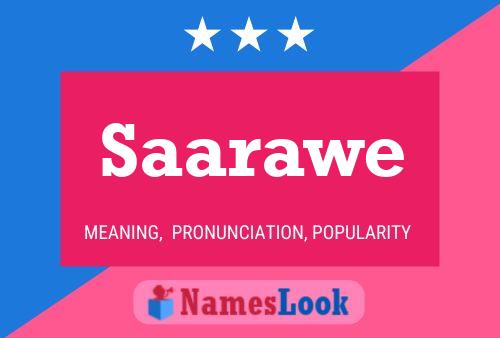 Saarawe Name Poster