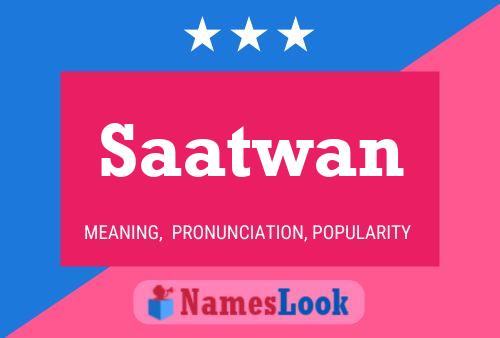 Saatwan Name Poster