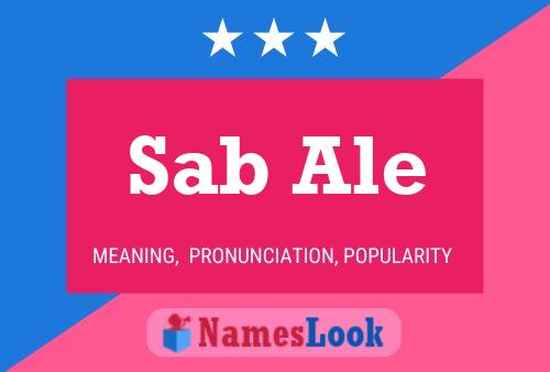 Sab Ale Name Poster