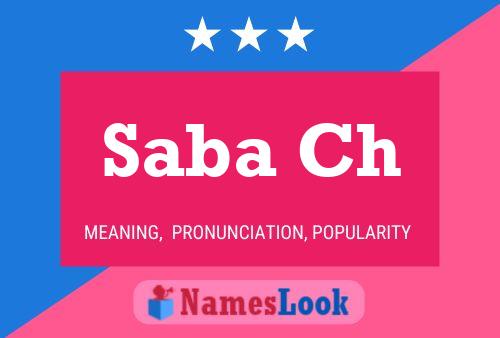 Saba Ch Name Poster