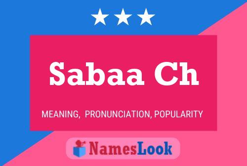 Sabaa Ch Name Poster