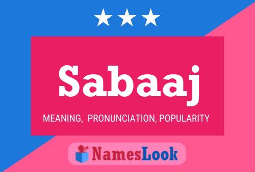 Sabaaj Name Poster