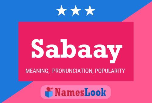 Sabaay Name Poster