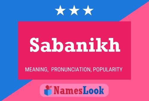 Sabanikh Name Poster