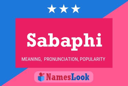 Sabaphi Name Poster