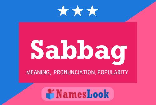 Sabbag Name Poster