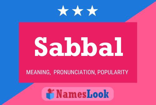 Sabbal Name Poster