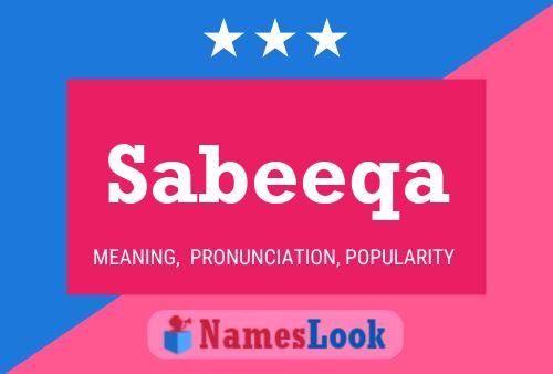 Sabeeqa Name Poster