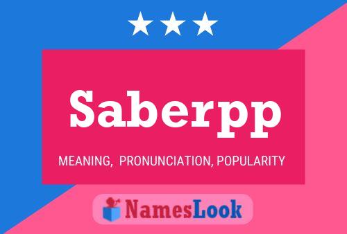 Saberpp Name Poster