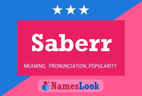 Saberr Name Poster