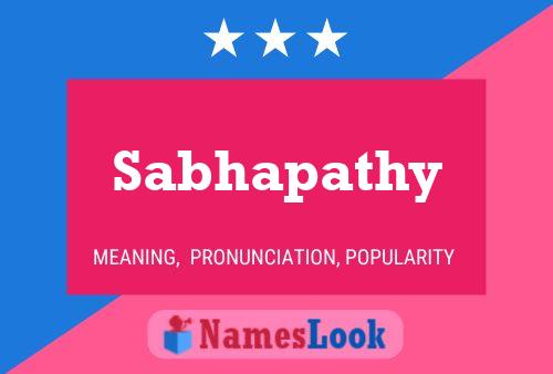 Sabhapathy Name Poster