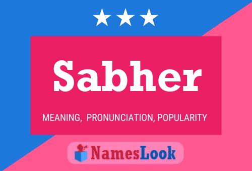 Sabher Name Poster