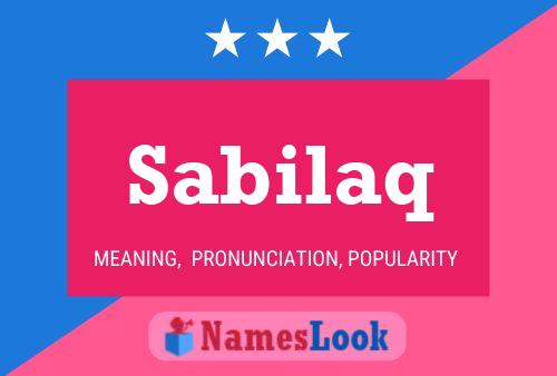 Sabilaq Name Poster