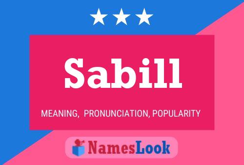 Sabill Name Poster