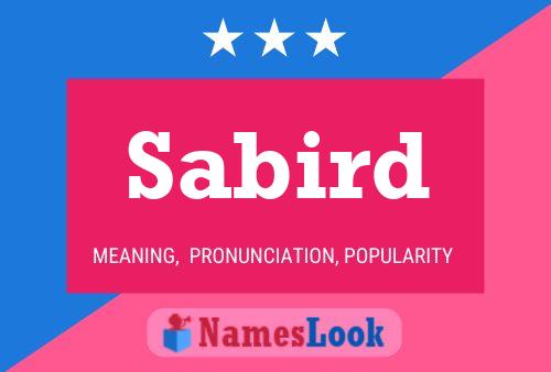 Sabird Name Poster