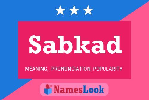 Sabkad Name Poster