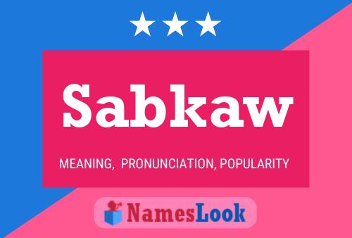 Sabkaw Name Poster