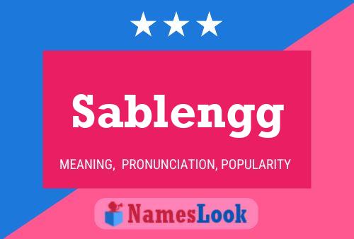 Sablengg Name Poster