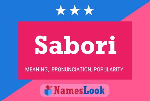 Sabori Name Poster