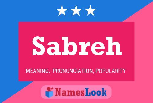 Sabreh Name Poster