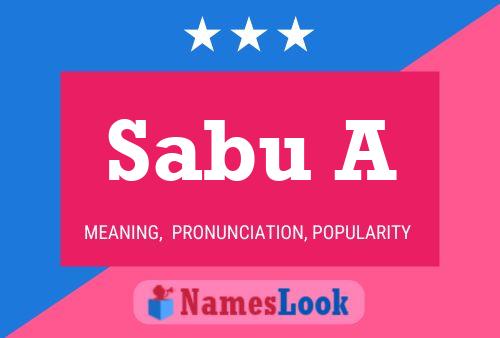 Sabu A Name Poster