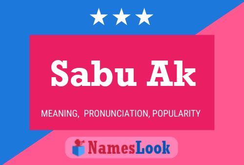 Sabu Ak Name Poster