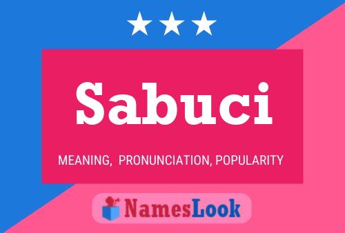 Sabuci Name Poster